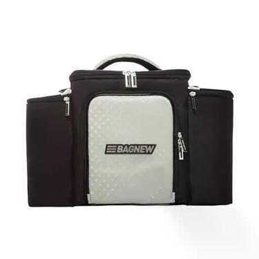 Imagem de Bolsa Térmica 4 Potes - Preta com Prata Fashion - Padrão: Único - Bag 
