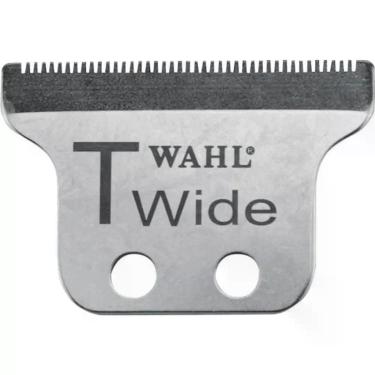 Imagem de Lâmina para Máquina de Corte T-Wide Detailer Blistada 0,4MM para Acabamentos e Desenhos Autoafiável Cromada Wahl