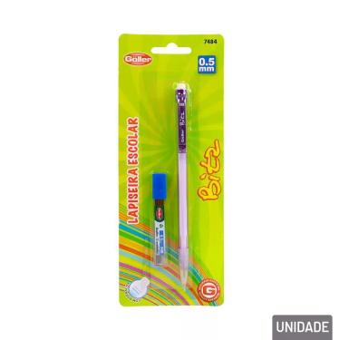 Imagem de Lapiseira Goller Bitz 0.5MM com Grafite Escrita Fina e Uniforme para Estudos e Desenhos Lilás