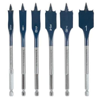 Imagem de Bosch Professional - Conjunto de 6 Brocas de Madeira com Ponta Cônica e Ranhura Hexagonal