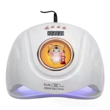 Imagem de Cabine de Unha Sun S8 Profissional 268W para Secagem e Cura de Esmalte Gel Led UV 57 Leds Branca OEM