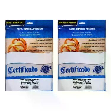 Imagem de Papel Opaline Diplomata Liso Premium Offset 120g 100 Fls A4 Branco - S