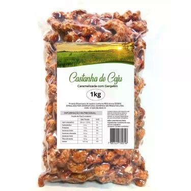 Imagem de Castanha De Caju Caramelizada Com Gergelim Premium Crocante 1kg - Dose