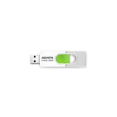 Imagem de Pen Drive 128GB ADATA UV320, USB 3.2, Retrátil, Branco e Verde - AUV320-128G-RWHGN