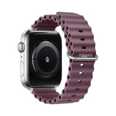 Imagem de Pulseira De Silicone Ocean Band Para Apple Watch Ultra Série 10 9 8 7 