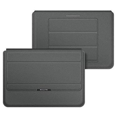 Imagem de Capa protetora para laptop XWU, capa protetora fina de couro de poliuretano com suporte para notebook HP, Lenovo, MacBook, Air Pro, Dell, Samsung, etc