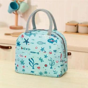 Imagem de Bolsa Termica Pequena Feminina Impermeavel Piquenique Lanche - ALWY, P