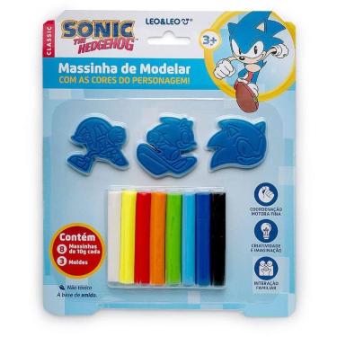 Imagem de Massa para Modelar Criativa Sonic + 3 Moldes KIT - Leonora