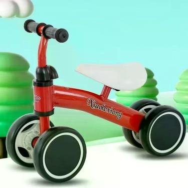 Imagem de Carro de Equilíbrio Infantil 3601 sem Pedais com Guidão Ajustável e Rodas Estáveis Vermelho OEM