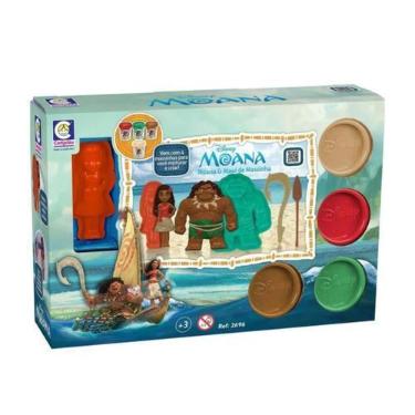 Imagem de Kit Massinha Moana E Maui C/ Acess. Montessori Disney Brinquedo Infant