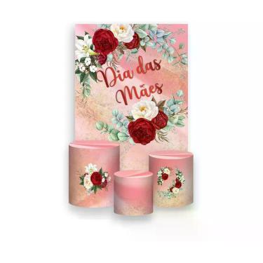 Imagem de Painel De Festa Vertical 1,50 x 2,20 + Trio De Capas Cilindro - Dia da