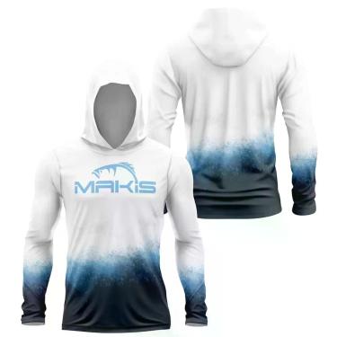 Imagem de Camisa Pesca Coleção Horizon Dry Capuz Manga com Luva UV 50 Cor:Ventus