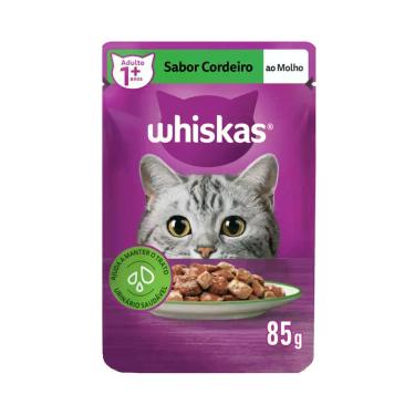 Imagem de Whiskas Sachê p/Gatos Adultos Cordeiro ao Molho 85g