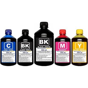 Imagem de AUTHENTIC INK Kit de Recarga de Tinta 1.5 Litro Para Impressoras EPSON L3250 L3210 L3150 L3110 L1250 L5190 544 - Preto