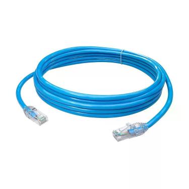 Imagem de Patch Cord U-UTP Cat.5e 35104002 1000 Mbps Conector RJ-45 com Boot Azul Furukawa 5 METROS