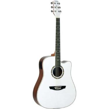 Imagem de Violão Elétrico Strinberg Cd40c Branco Brilhante Folk