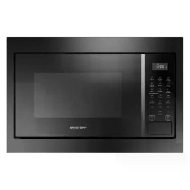 Imagem de Micro-ondas Brastemp de Embutir 32 Litros Preto com 18 Receitas Pré-Pr