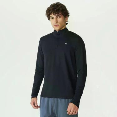 Imagem de Blusa Fila Half Ziper Life ML Preta, G