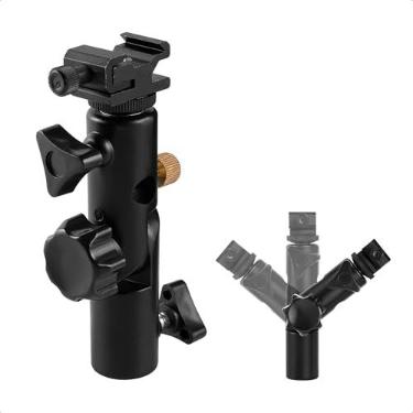 Imagem de SOU FOTO Suporte Holder para Flash Dedicado Speedlit e Sombrinhas Reforçado em Metal Com Sapata Removível e Conexão de 1/4" | SPF-02