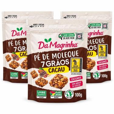 Imagem de 3x Pé de Moleque 7 grãos Cacau - Da Magrinha 100g