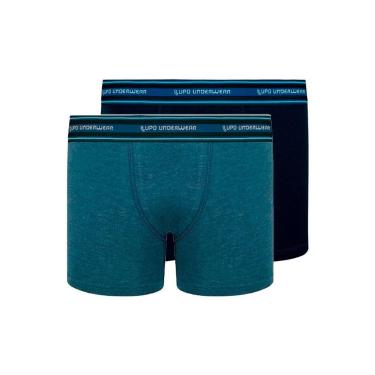 Imagem de Kit com 2 Cuecas Infantil Boxer Lupinho 141-003 - LUPO, Azul marinho, 