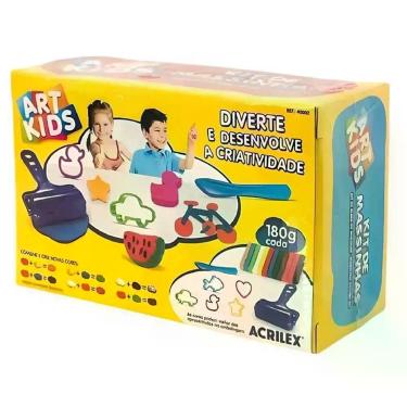 Imagem de Kit Massinha De Modelar Art Kids 180g 40002 - Acrilex