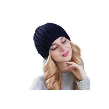 Imagem de Touca Gorro De Inverno Elashopp Malha Grossa De Lã
