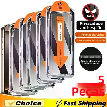 Imagem de Protetor De Tela Para iPhone 5 Peças Instalação Sem Poeira Vidro Anti-