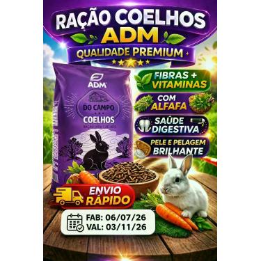 Imagem de Ração Natural Adm Presence Para Coelhos Reduz Odor De Fezes 5kg