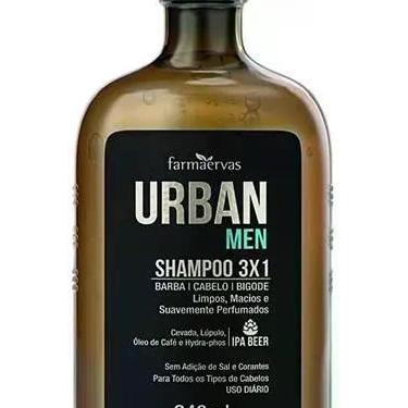Imagem de Shampoo Urban Men 240ml IPA 3x1 - URBAN MEN (FARMAERVAS), 240ml