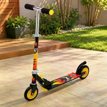 Imagem de Patinete Juvenil Ajustável Dobrável Preto Mor