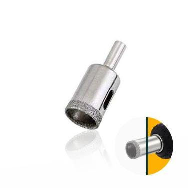 Imagem de Serra Copo Ou Broca Diamantada de 22 X 67 Mm Com Haste Triangular Para