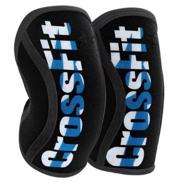 Imagem de Joelheira Neoprene 7mm Cross Lpo Levantamento De Peso CROSSBLUE - Whit