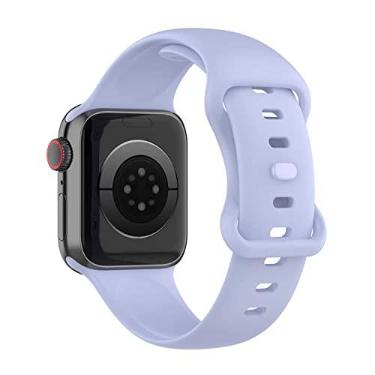 Imagem de Pulseira Sport Borboleta LTIMPORTS, compativel com Apple Watch 46mm Series 11/10, 45mm 9/8/7, 44mm 6/5/4/SE, 42mm 3/2/1 e Apple Watch Ultra 49mm 3/2/1 (Lilas [Tam. G])