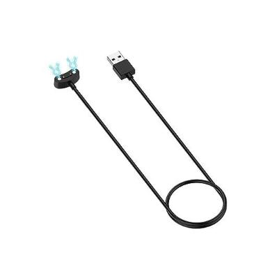 Imagem de TECKEEN Carregador preto para Ticwatch Pro 5/Pro 3/Pro 3 LTE/Pro X/E3, cabo de carregamento de substituição, suporte magnético