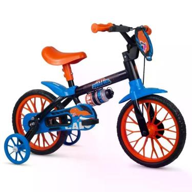 Imagem de Bicicleta Infantil Power Rex Aro 12 90CM a 100CM Freio a Tambor com Trava de Segurança Rosa Nathor