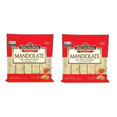 Imagem de Kit 2 DaColônia Mandolate tipo Torrone Colonial com Mel 240g