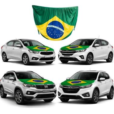 Imagem de Bandeira Brasil Capô Carro Estampa Seleção Entrega Rapida - Rick Impor