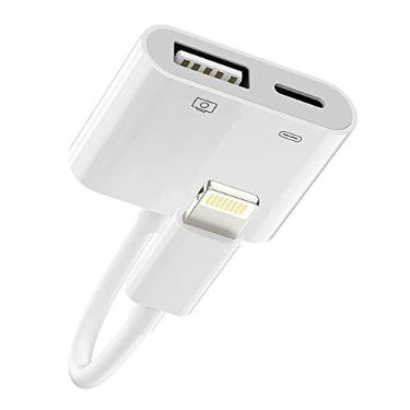 Imagem de zoyuzan Otg E Porta De Carregamento Compatíveis Com Lightning Macho Para Usb 3.0 Fêmea, Adaptador Carregador Divisor 2.0 Iphone 11, 12, Xr, X, 8Plus, Ipad, Câmera, Leitor Cartão, Mouse, Teclado, Mid