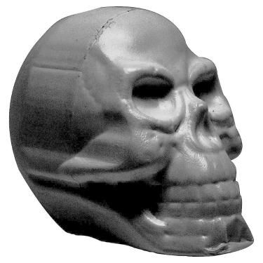 Imagem de Enfeite de Mesa Caveira Preta Crânio Dia das Bruxas Halloween Decoraçã