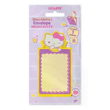 Imagem de Bloco Adesivo Envelope Hello Kitty 20 Folhas Leoarte