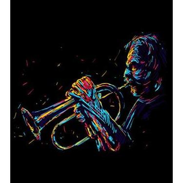 Imagem de Trompeter Trompeten Orchester Abstrakte Kunst: DIN A5 Kariert 120 Seiten / 60 Blätter Notizbuch Notizheft Notiz-Block Trompete Trompeter Musiker Motive Geschenke