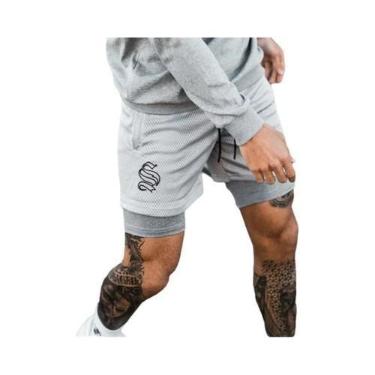 Imagem de Shorts De Corrida Masculinos De Secagem Rápida Em Tecido Respirável 2 
