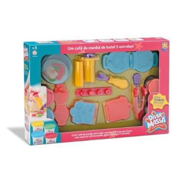 Imagem de Kit com Massinha-Café da Manhã-4 potes+acessórios-Divertoys