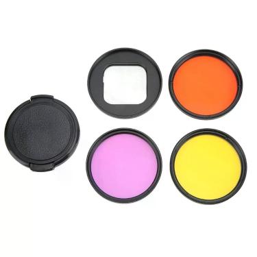 Imagem de Kit Filtros 52mm Vermelho + Magenta + Amarelo De Gopro 9-10-11-12