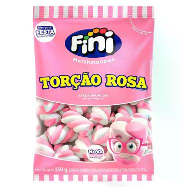 Imagem de Marshmallow Torção Rosa e Branco Fini - 250g