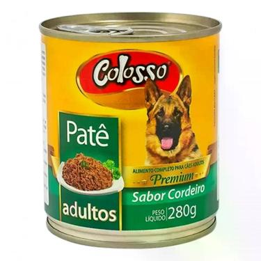 Imagem de Pate para Cães Colosso Cordeiro Ração Úmida para Cães Adultos 280g 1 Unidade