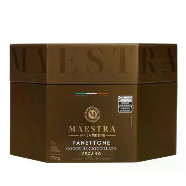 Imagem de Panettone Italiano Gotas de Chocolate Vegano LA PASTINA 750g