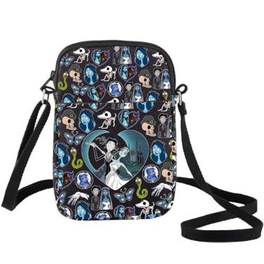 Imagem de BWWKTOP Bolsa tiracolo Victor & Emily, presentes para fãs de Victor & Emily, Sally Bride, Mercadoria Victor e Emily, Bride Xk-b