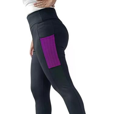 Imagem de Legging com Bolsos Poliamida Spandex PINA P M G GG,  G, Roxo